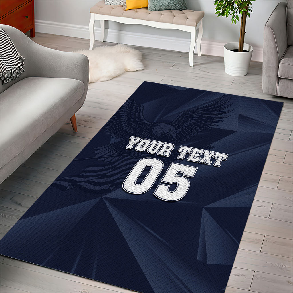 Custom United States Soccer 2026 Area Rug USA Eagle Simple Style
