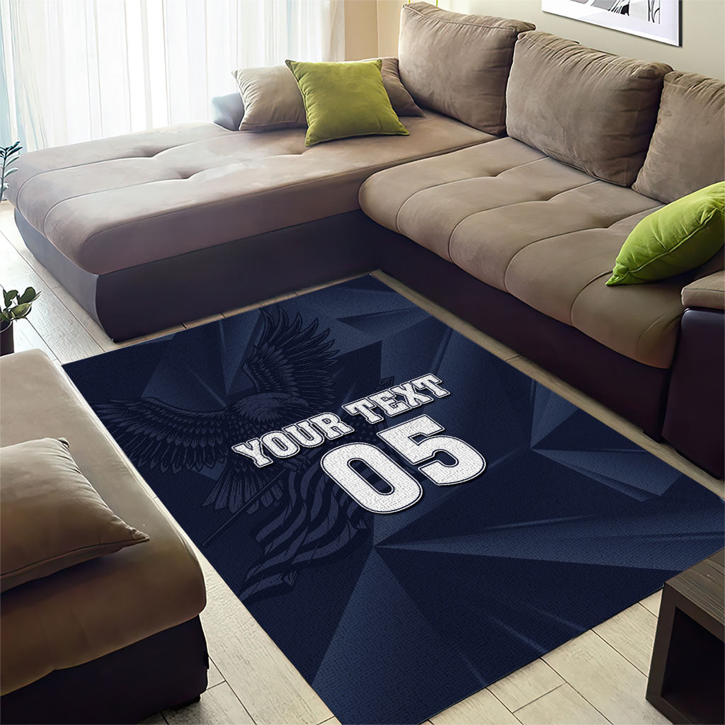 Custom United States Soccer 2026 Area Rug USA Eagle Simple Style