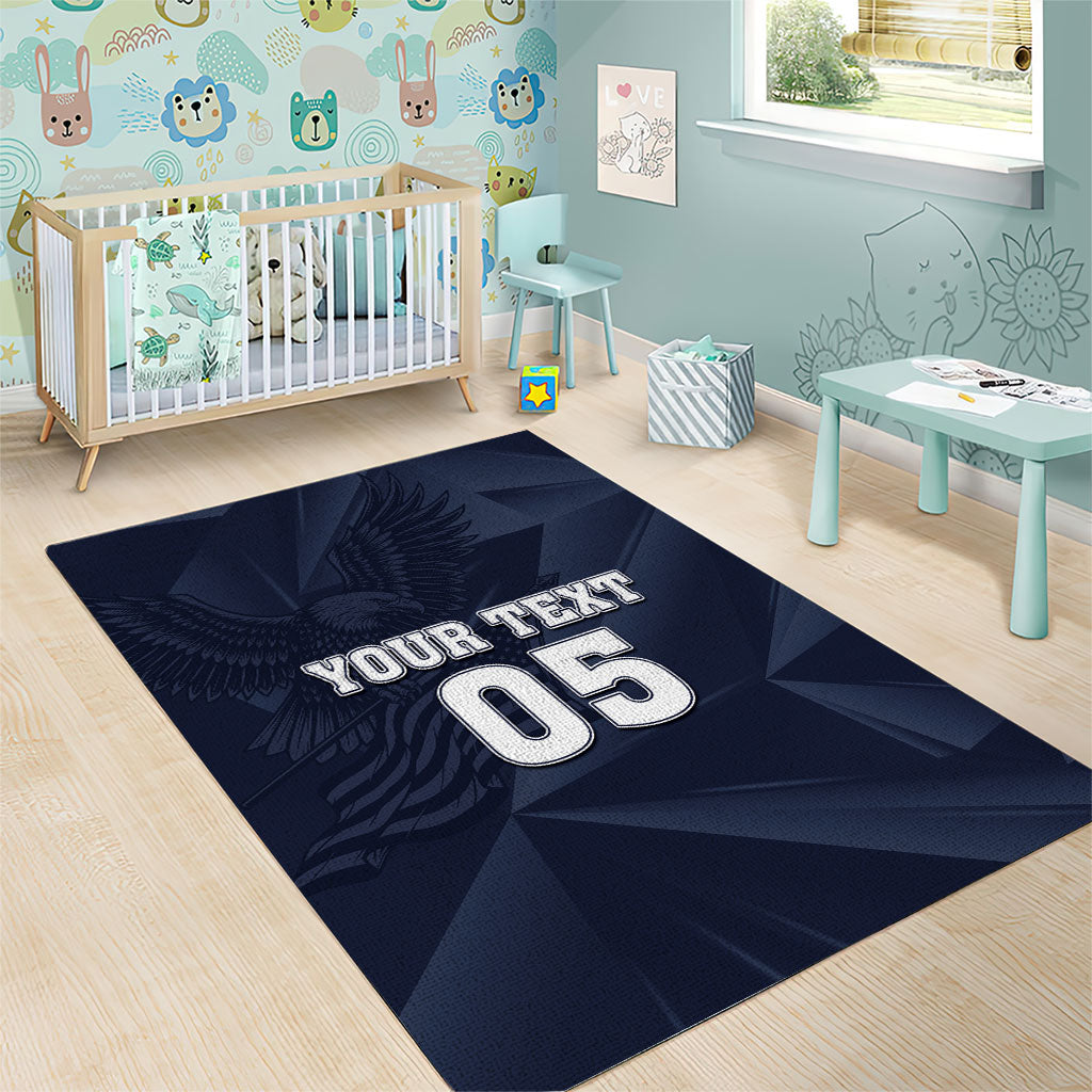 Custom United States Soccer 2026 Area Rug USA Eagle Simple Style