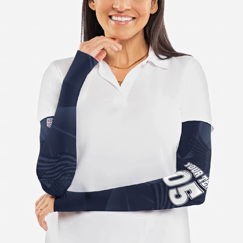 Custom United States Soccer 2026 Arm Sleeves USA Eagle Simple Style