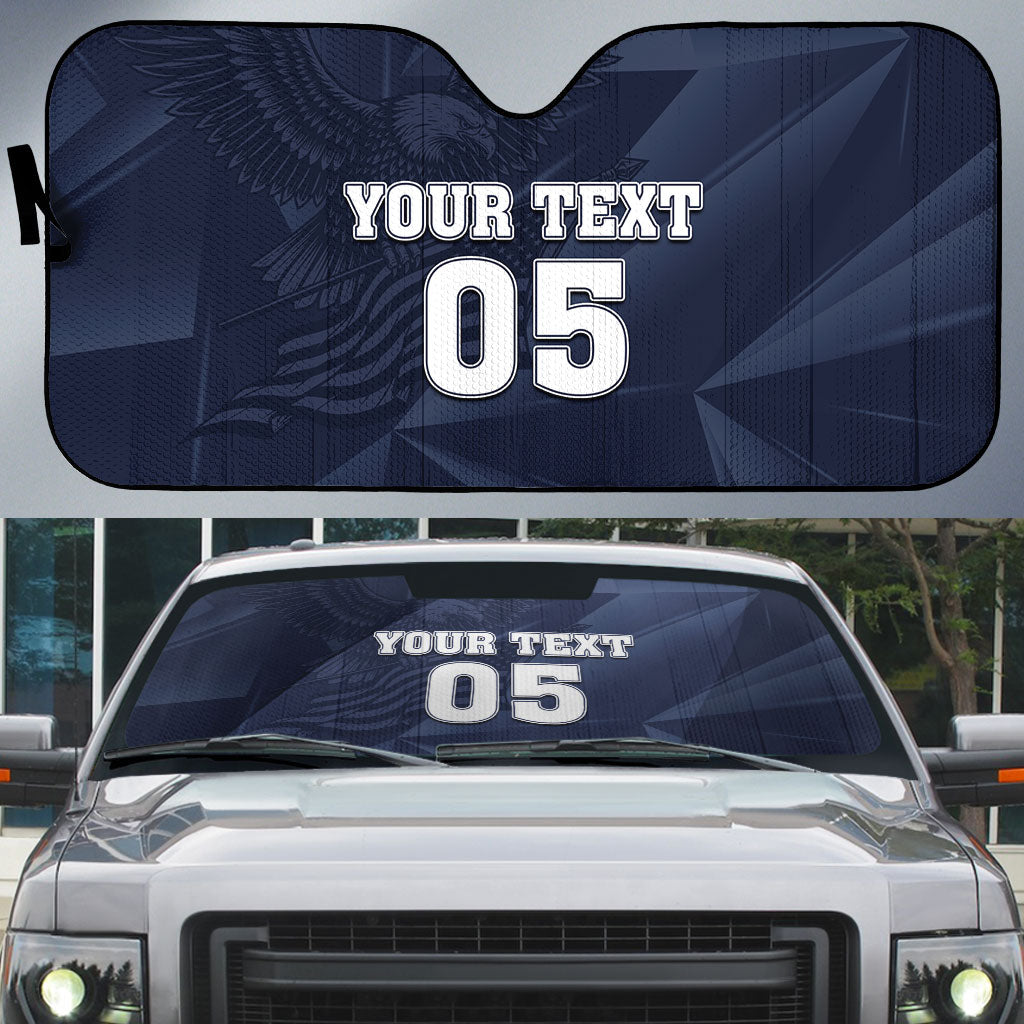 Custom United States Soccer 2026 Auto Sun Shade USA Eagle Simple Style