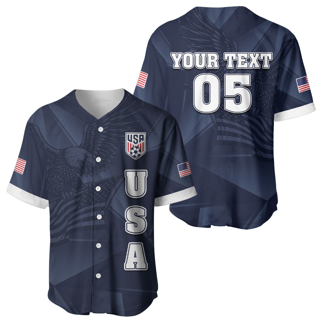 Custom United States Soccer 2026 Baseball Jersey USA Eagle Simple Style