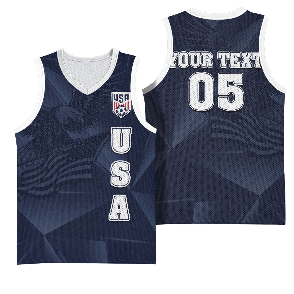 Custom United States Soccer 2026 Basketball Jersey USA Eagle Simple Style