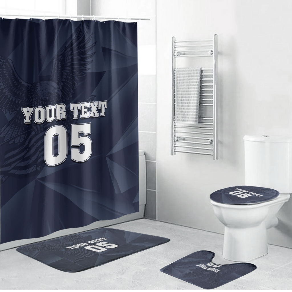 Custom United States Soccer 2026 Bathroom Set USA Eagle Simple Style