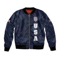 Custom United States Soccer 2026 Bomber Jacket USA Eagle Simple Style