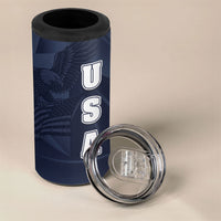 Custom United States Soccer 2026 4 in 1 Can Cooler Tumbler USA Eagle Simple Style