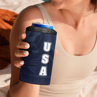 Custom United States Soccer 2026 4 in 1 Can Cooler Tumbler USA Eagle Simple Style