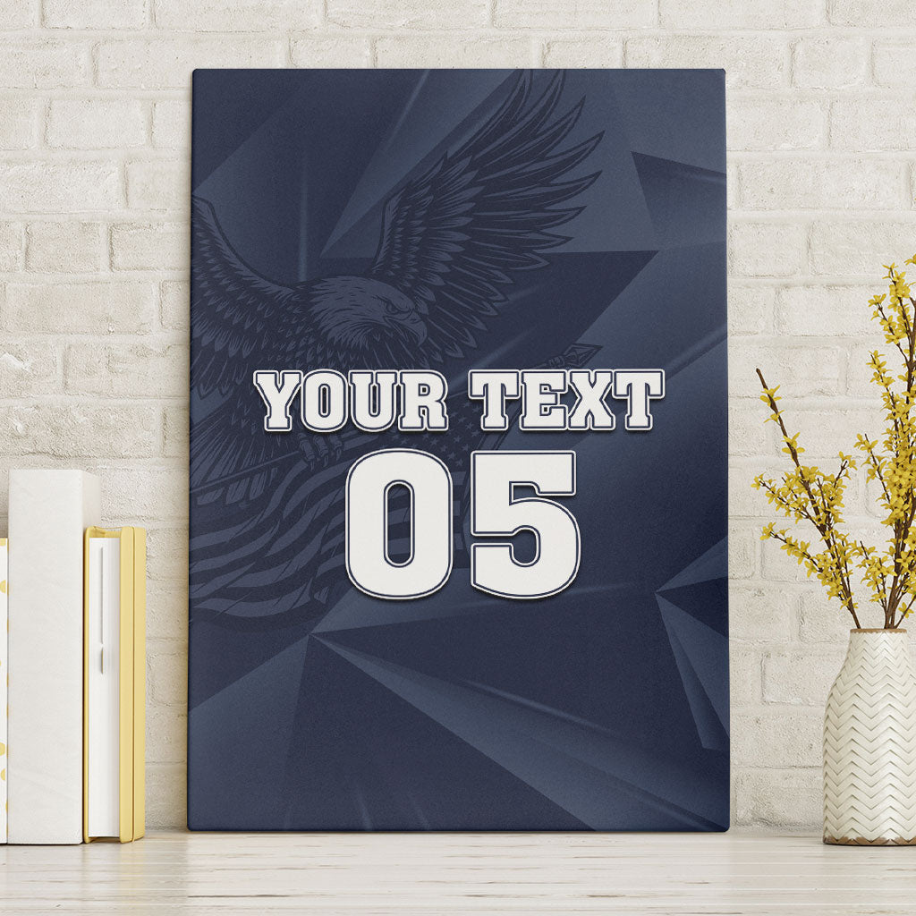 Custom United States Soccer 2026 Canvas Wall Art USA Eagle Simple Style