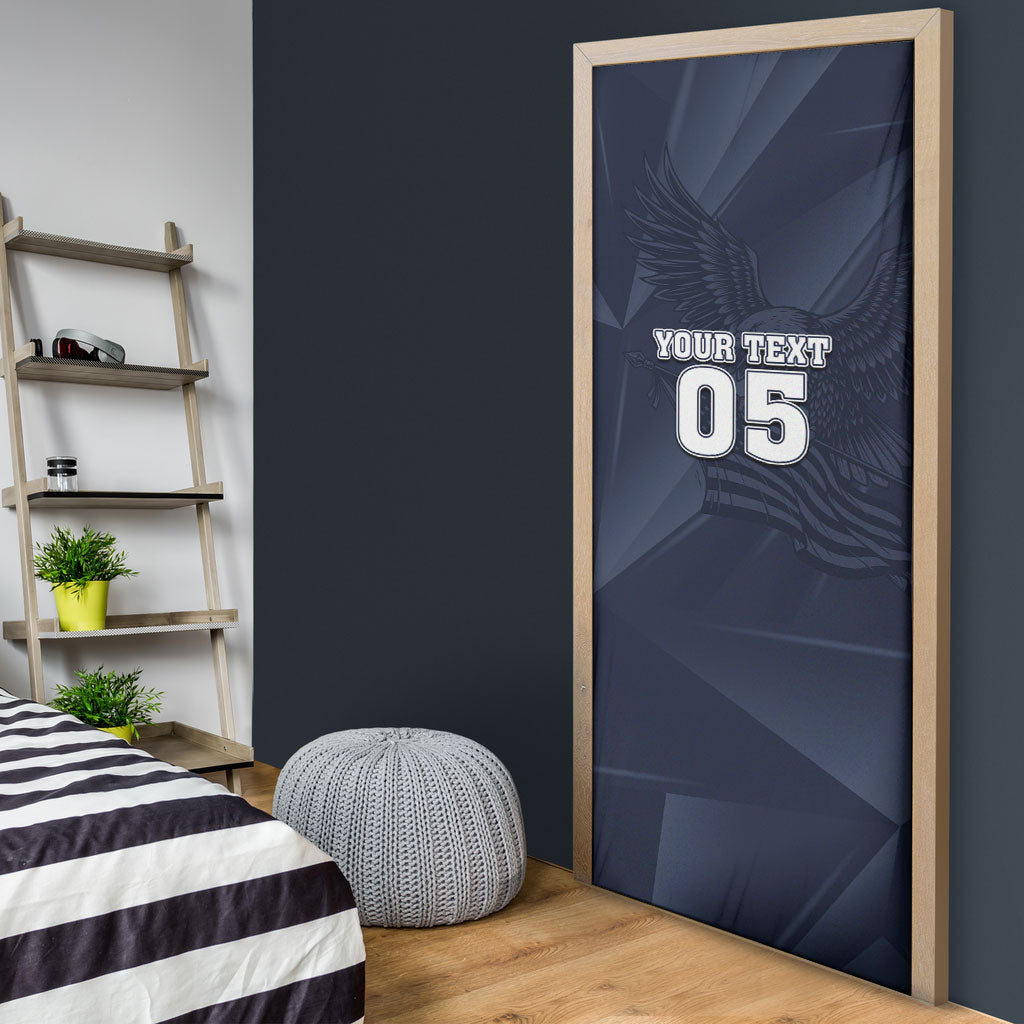 Custom United States Soccer 2026 Door Cover USA Eagle Simple Style