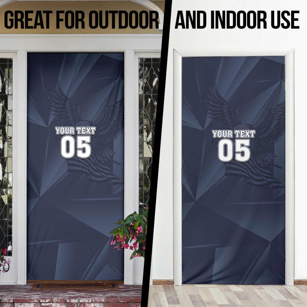 Custom United States Soccer 2026 Door Cover USA Eagle Simple Style