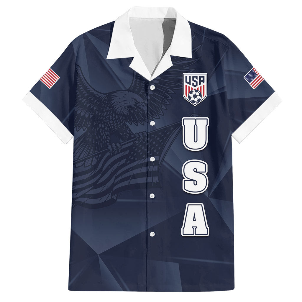 Custom United States Soccer 2026 Hawaiian Shirt USA Eagle Simple Style
