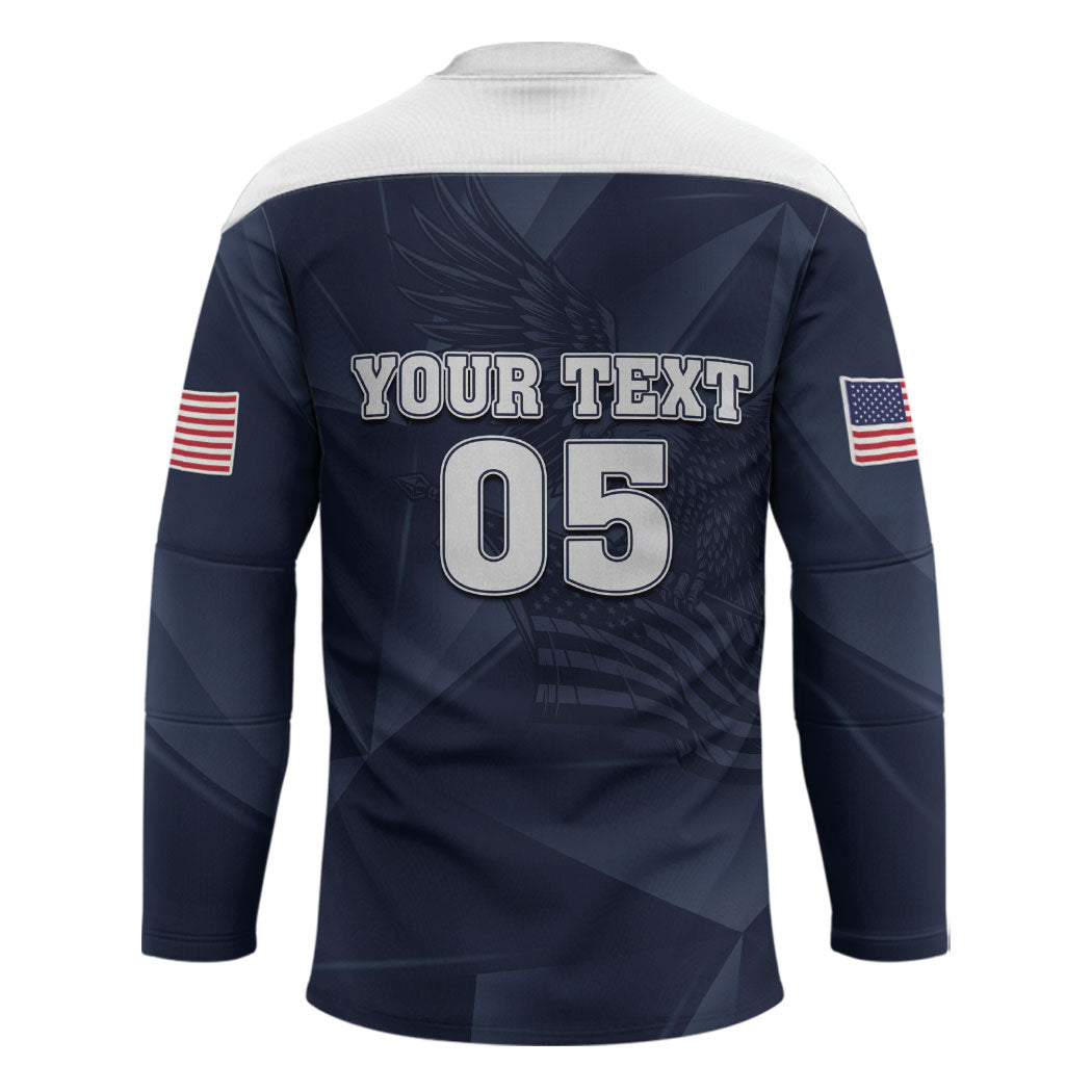Custom United States Soccer 2026 Hockey Jersey USA Eagle Simple Style