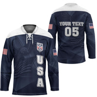 Custom United States Soccer 2026 Hockey Jersey USA Eagle Simple Style