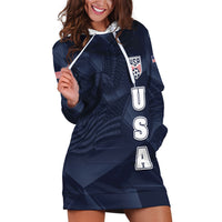 Custom United States Soccer 2026 Hoodie Dress USA Eagle Simple Style