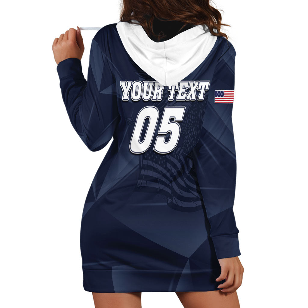 Custom United States Soccer 2026 Hoodie Dress USA Eagle Simple Style