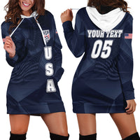 Custom United States Soccer 2026 Hoodie Dress USA Eagle Simple Style