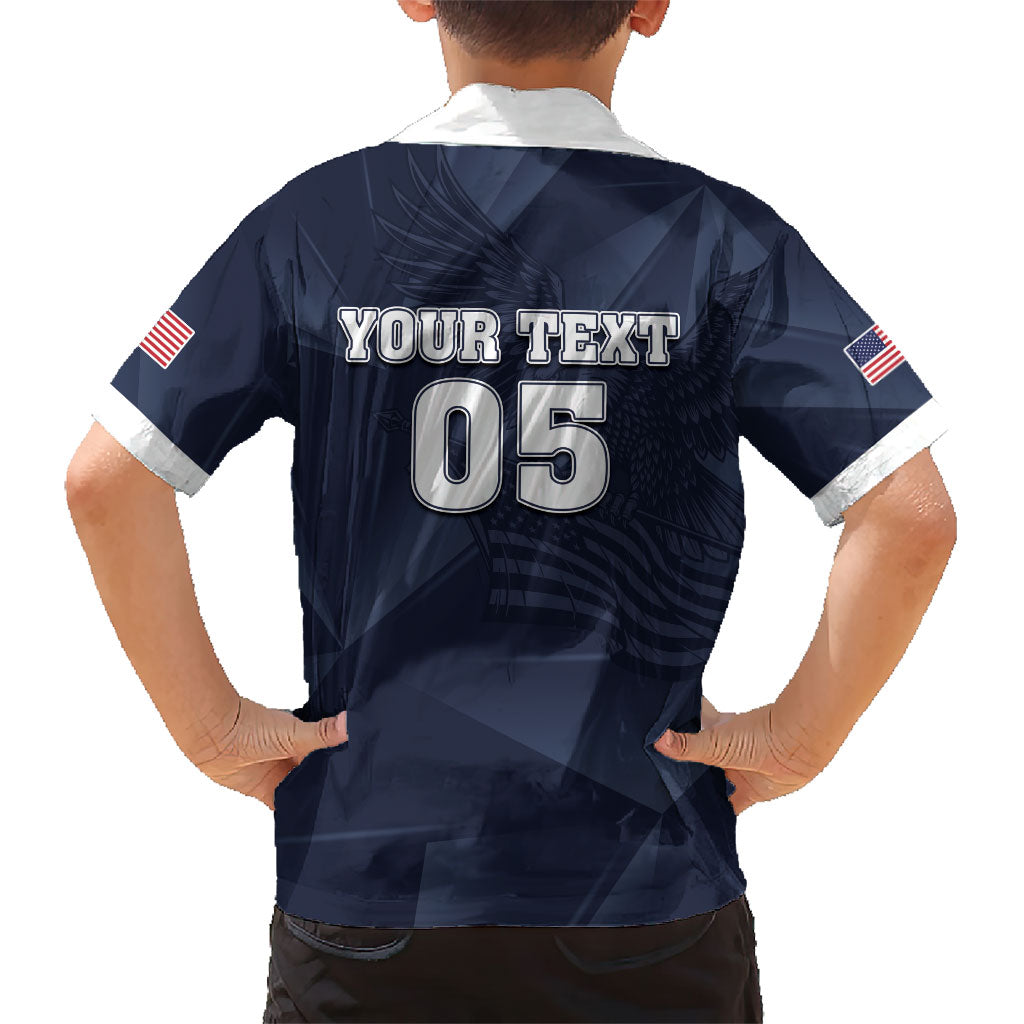 Custom United States Soccer 2026 Kid Hawaiian Shirt USA Eagle Simple Style