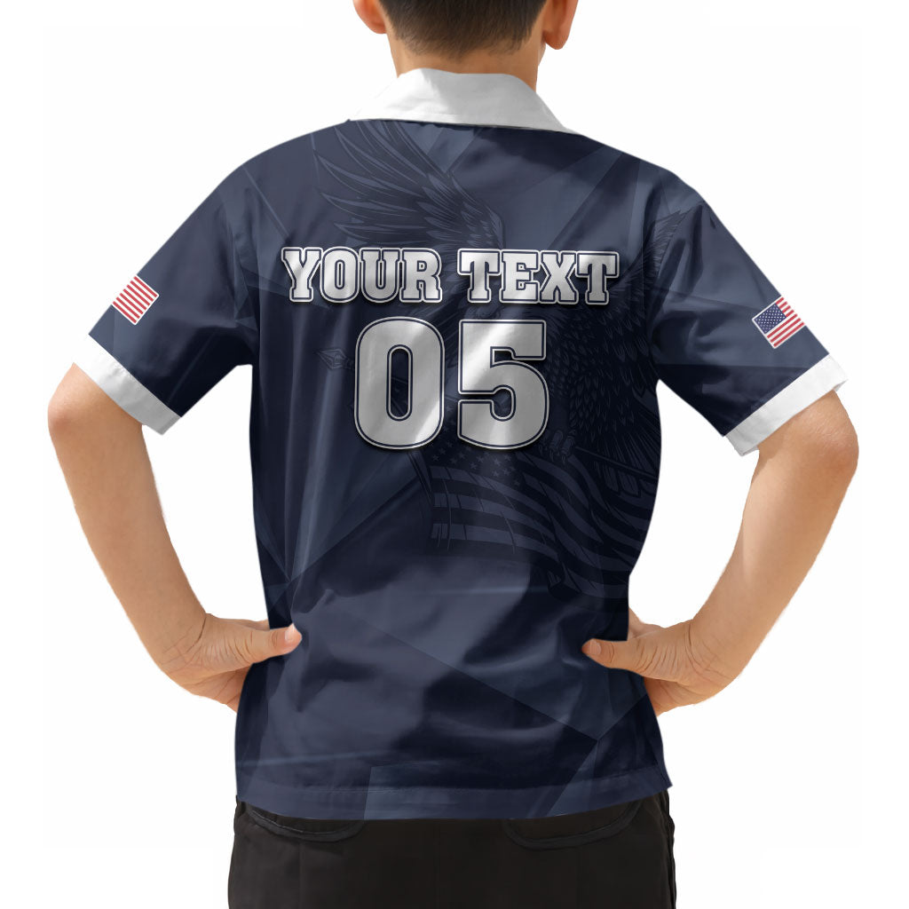Custom United States Soccer 2026 Kid Hawaiian Shirt USA Eagle Simple Style LT05