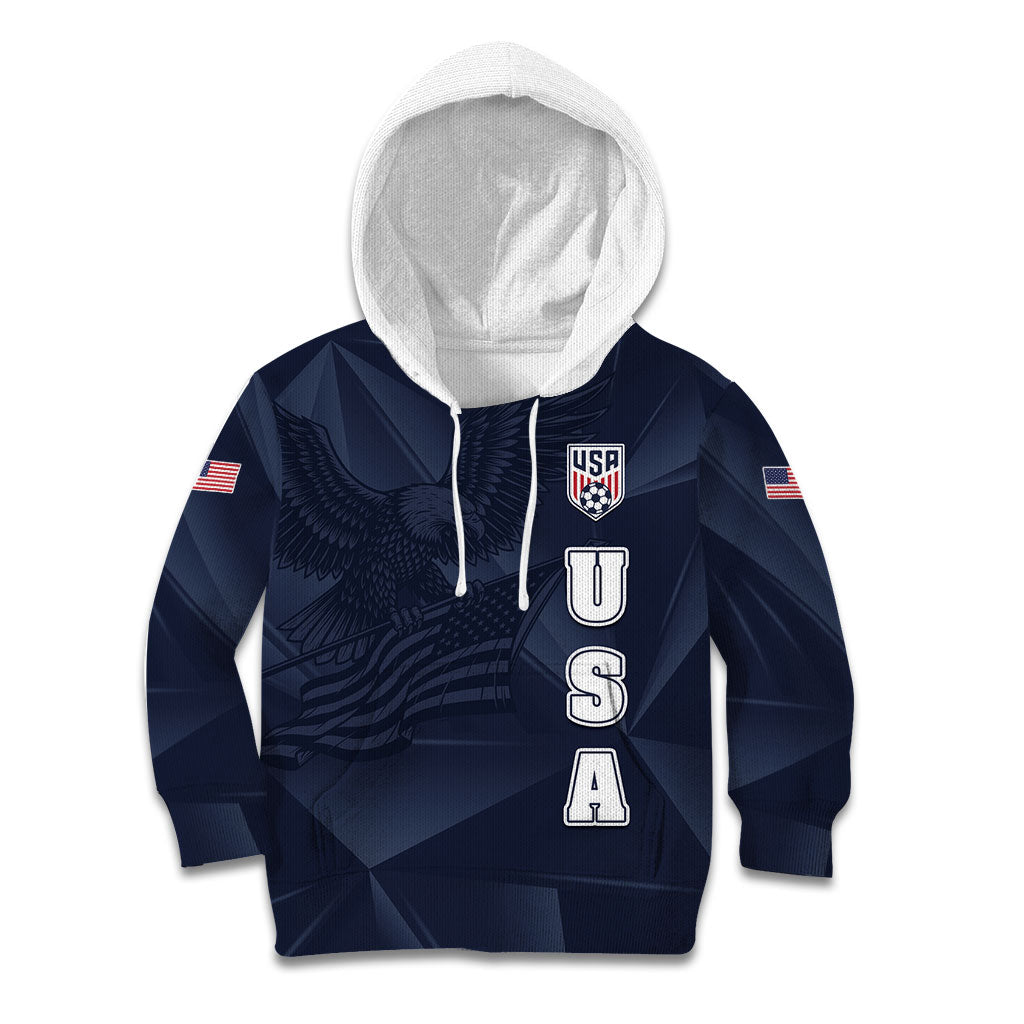 Custom United States Soccer 2026 Kid Hoodie USA Eagle Simple Style
