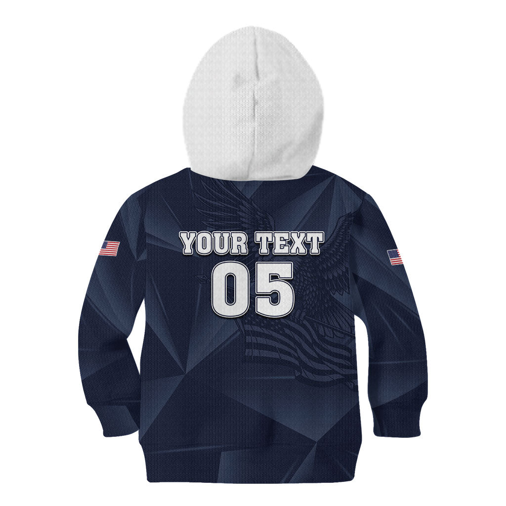 Custom United States Soccer 2026 Kid Hoodie USA Eagle Simple Style
