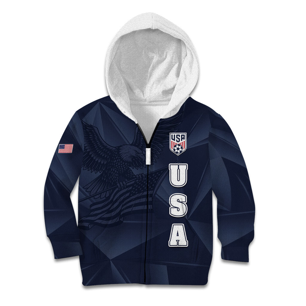 Custom United States Soccer 2026 Kid Hoodie USA Eagle Simple Style