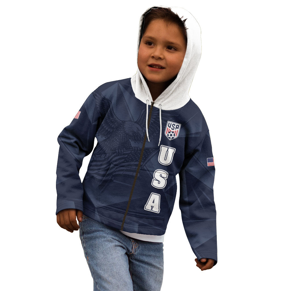 Custom United States Soccer 2026 Kid Hoodie USA Eagle Simple Style
