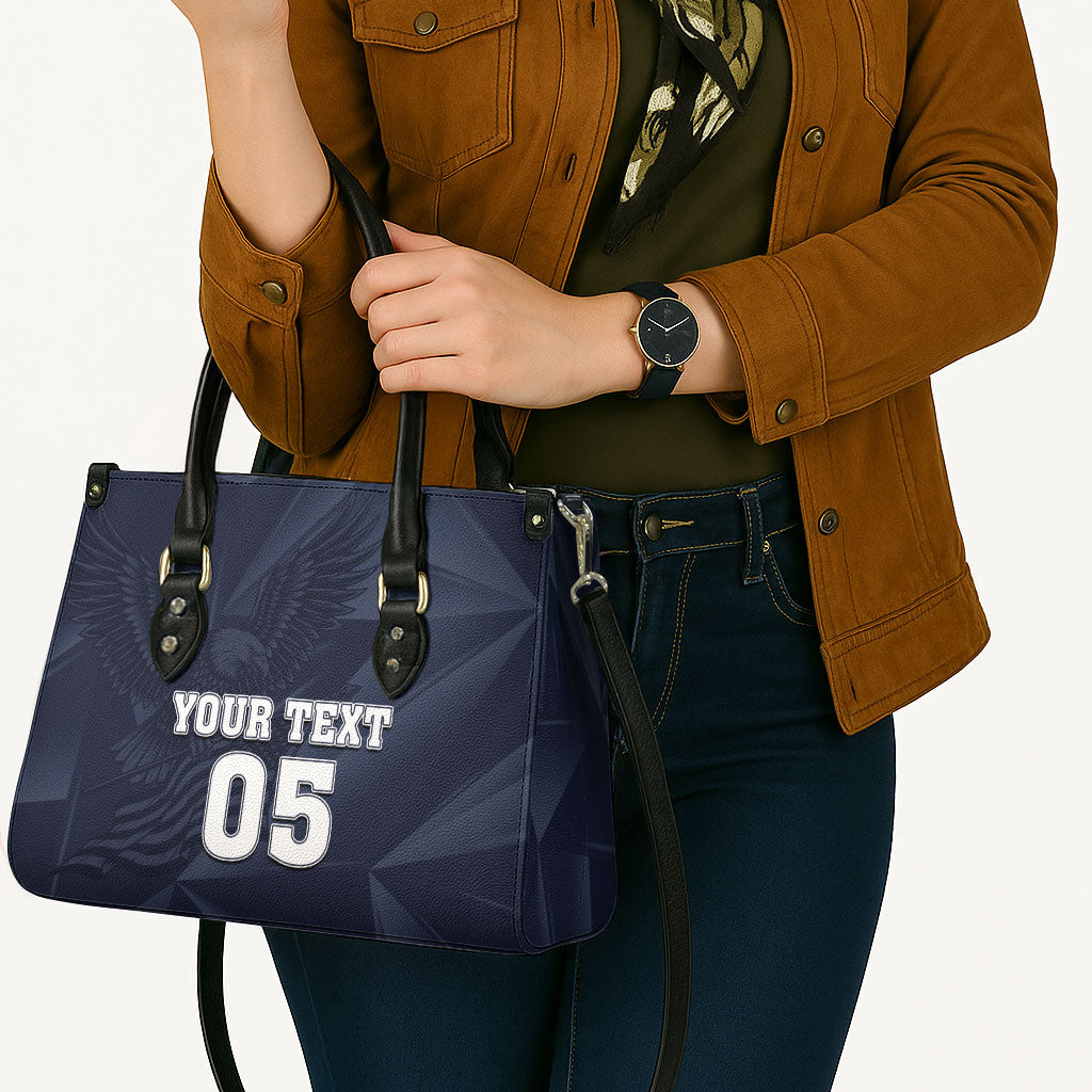 Custom United States Soccer 2026 Leather Bag USA Eagle Simple Style