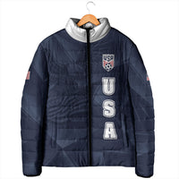 Custom United States Soccer 2026 Padded Jacket USA Eagle Simple Style