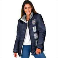 Custom United States Soccer 2026 Padded Jacket USA Eagle Simple Style