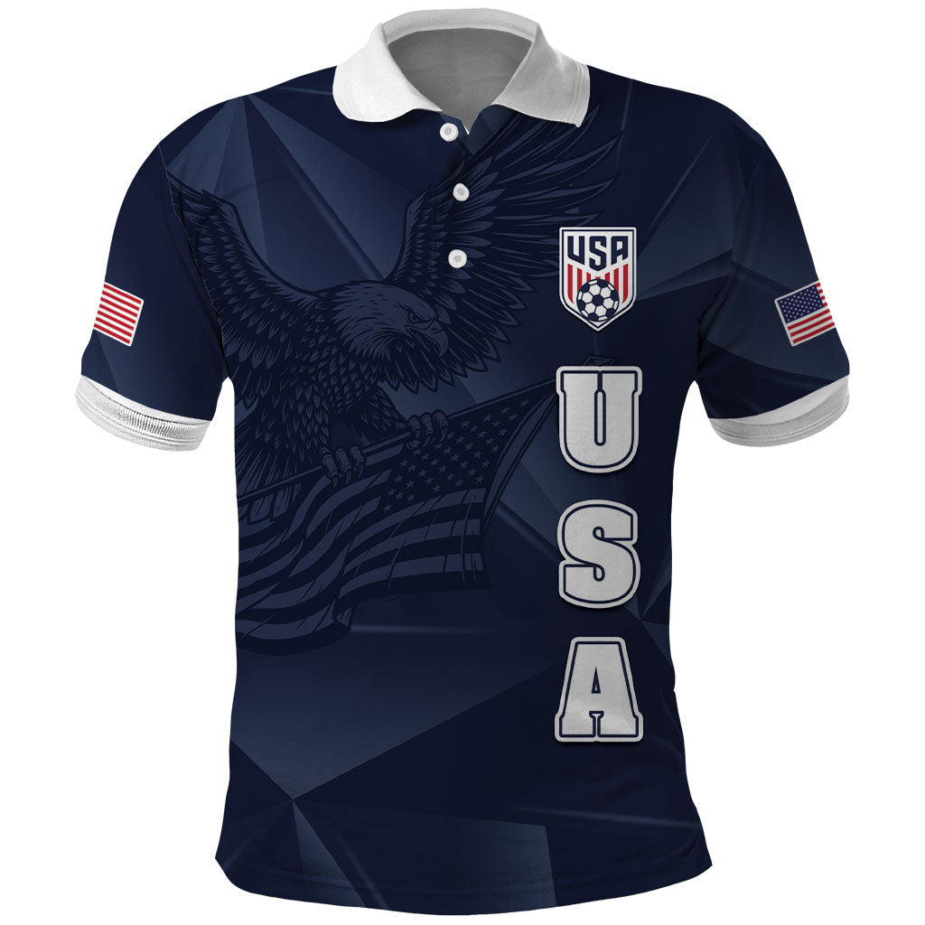 Custom United States Soccer 2026 Polo Shirt USA Eagle Simple Style