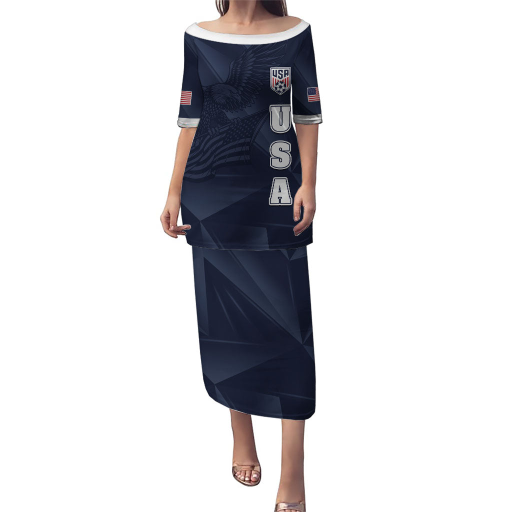 Custom United States Soccer 2026 Puletasi USA Eagle Simple Style