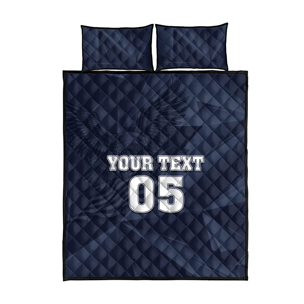 Custom United States Soccer 2026 Quilt Bed Set USA Eagle Simple Style