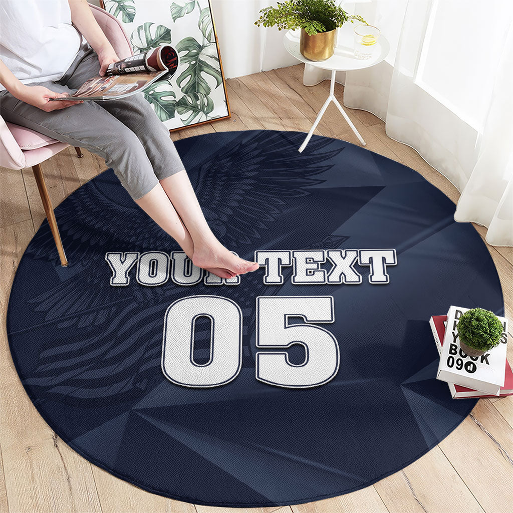Custom United States Soccer 2026 Round Carpet USA Eagle Simple Style