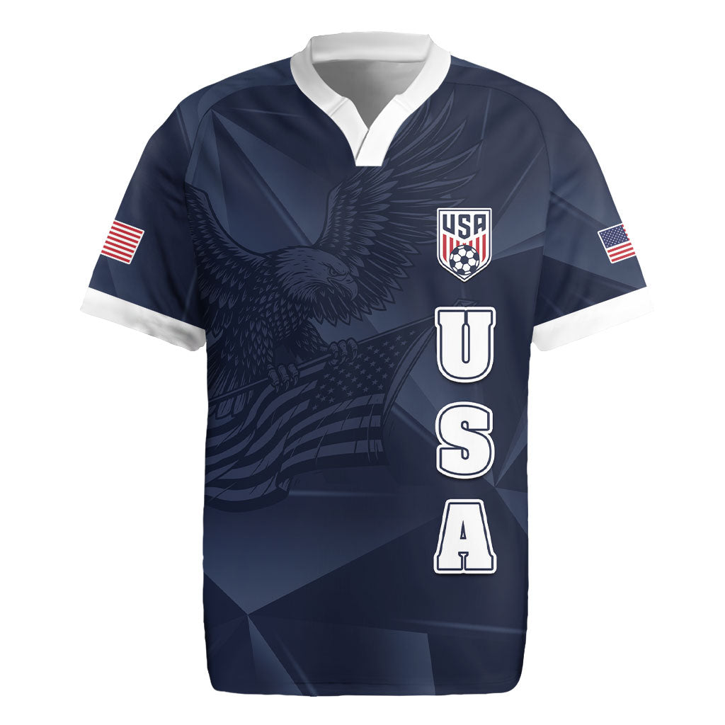 Custom United States Soccer 2026 Rugby Jersey USA Eagle Simple Style