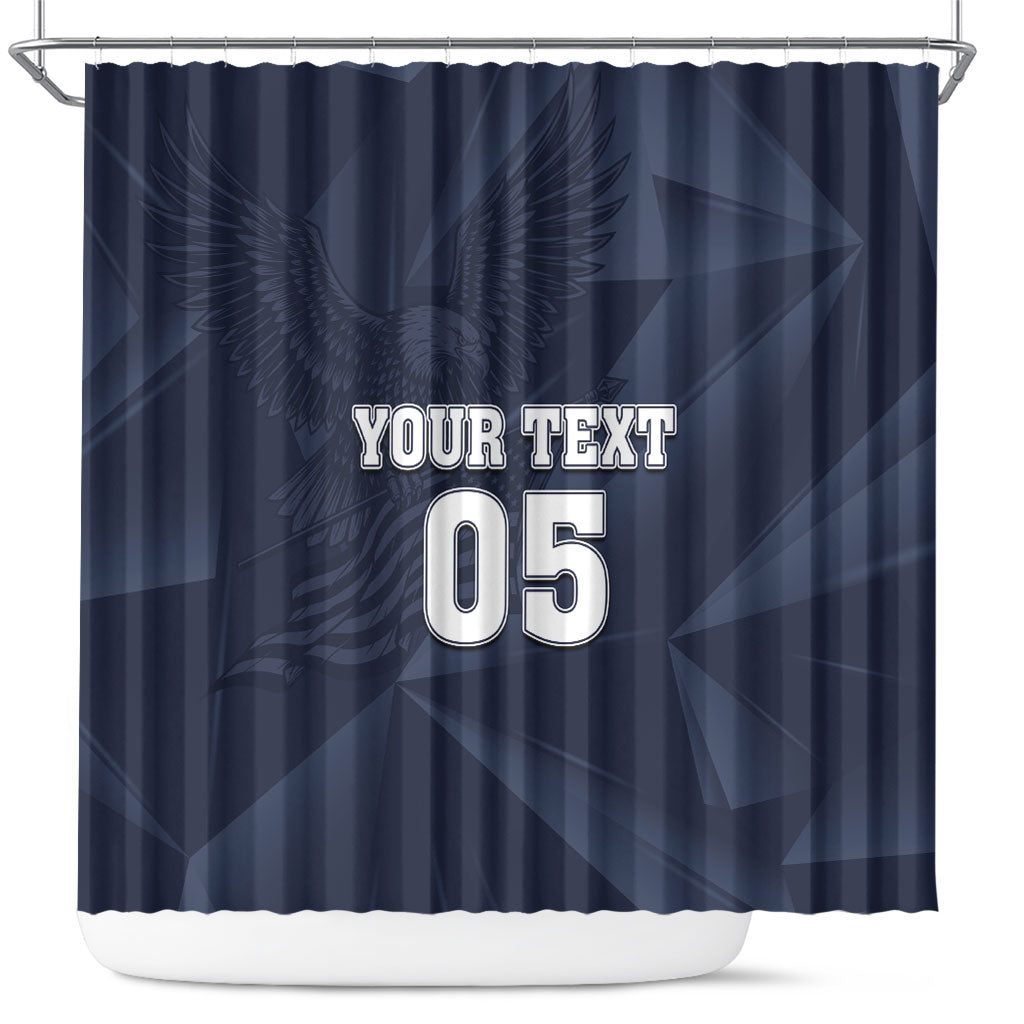 Custom United States Soccer 2026 Shower Curtain USA Eagle Simple Style