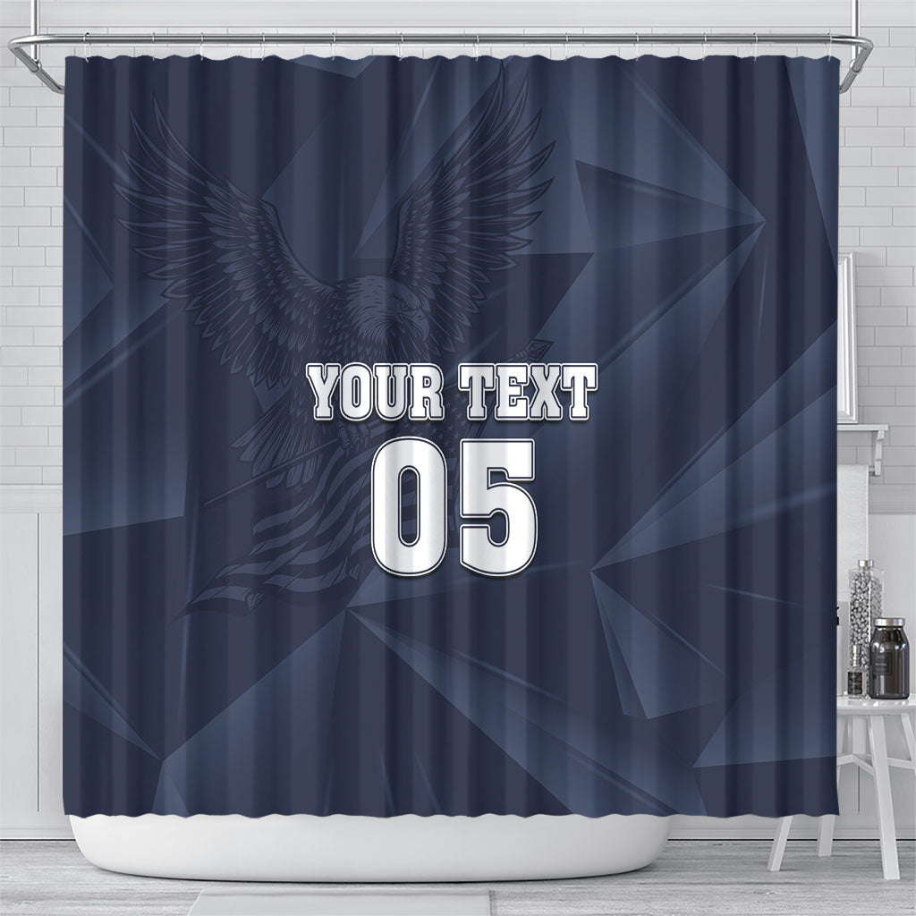 Custom United States Soccer 2026 Shower Curtain USA Eagle Simple Style