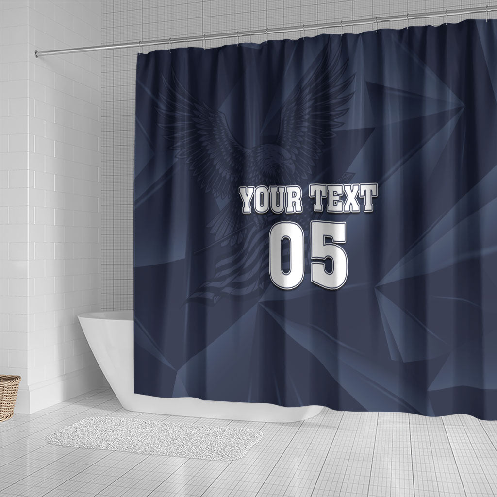 Custom United States Soccer 2026 Shower Curtain USA Eagle Simple Style