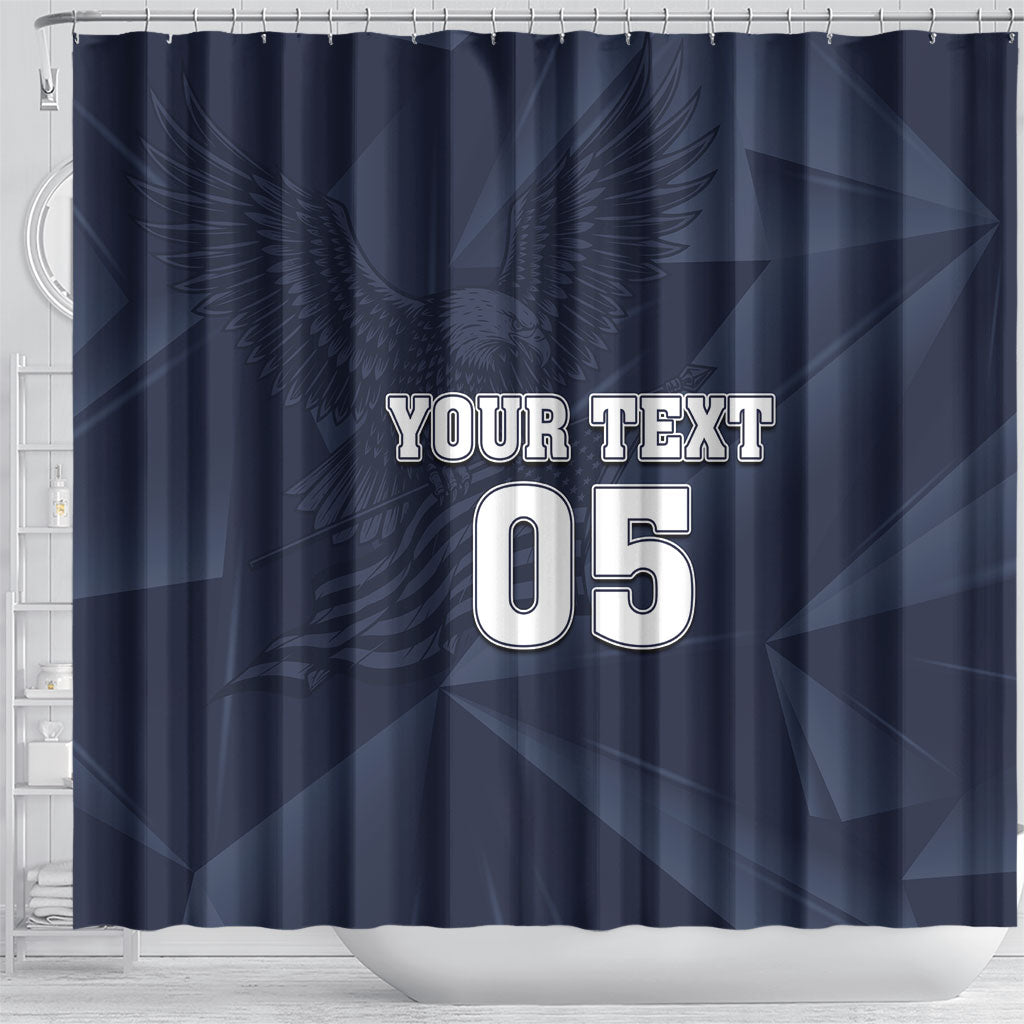 Custom United States Soccer 2026 Shower Curtain USA Eagle Simple Style