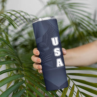 Custom United States Soccer 2026 Skinny Tumbler USA Eagle Simple Style