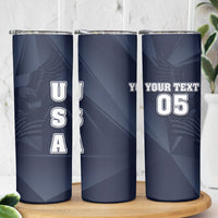 Custom United States Soccer 2026 Skinny Tumbler USA Eagle Simple Style