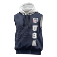Custom United States Soccer 2026 Sleeveless Hoodie USA Eagle Simple Style
