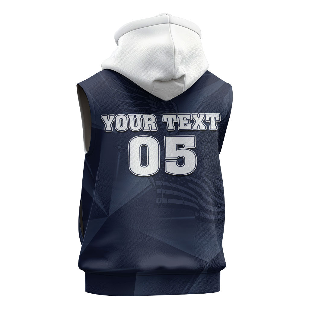 Custom United States Soccer 2026 Sleeveless Hoodie USA Eagle Simple Style
