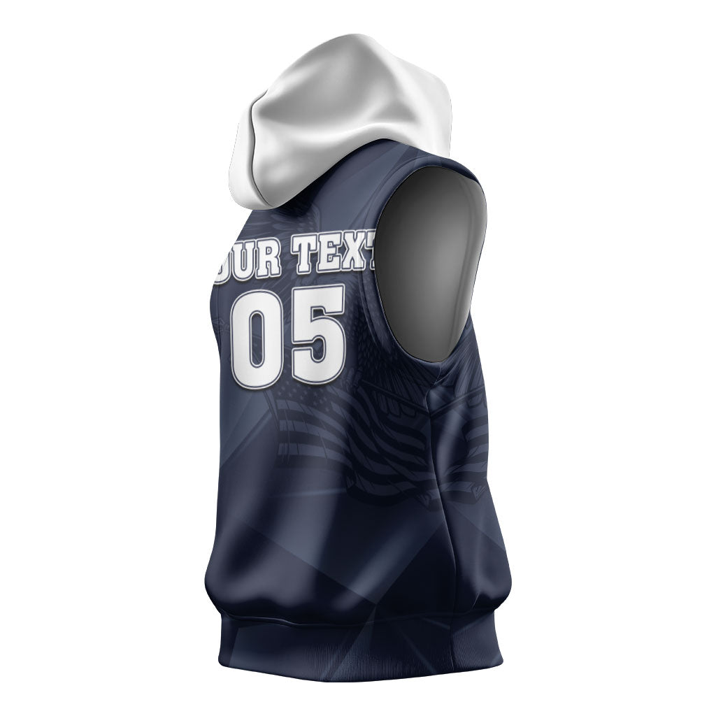 Custom United States Soccer 2026 Sleeveless Hoodie USA Eagle Simple Style