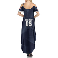 Custom United States Soccer 2026 Summer Maxi Dress USA Eagle Simple Style