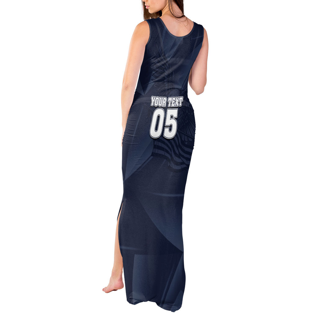 Custom United States Soccer 2026 Tank Maxi Dress USA Eagle Simple Style
