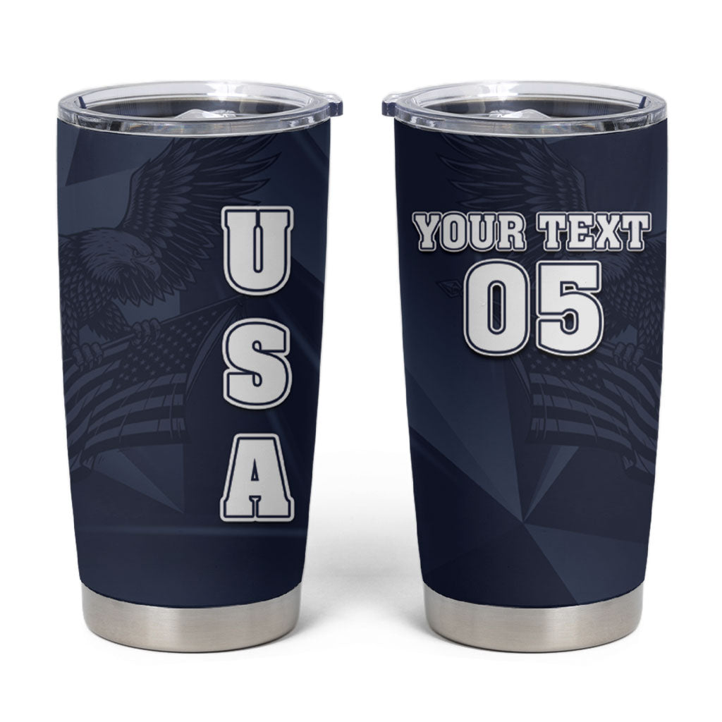 Custom United States Soccer 2026 Tumbler Cup USA Eagle Simple Style