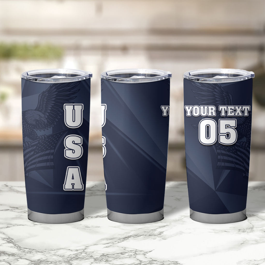 Custom United States Soccer 2026 Tumbler Cup USA Eagle Simple Style