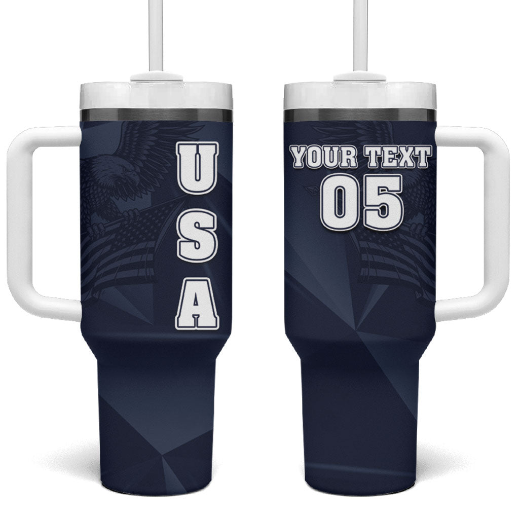 Custom United States Soccer 2026 Tumbler With Handle USA Eagle Simple Style