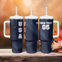 Custom United States Soccer 2026 Tumbler With Handle USA Eagle Simple Style