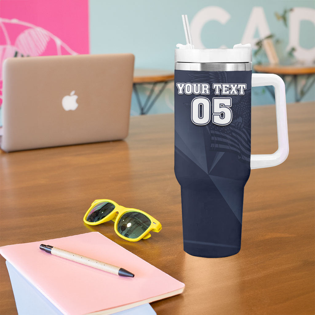 Custom United States Soccer 2026 Tumbler With Handle USA Eagle Simple Style